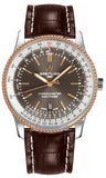 Buy Shop Breitling Navitimer 1 Automatic 41mm Brown Dial Brown Leather Strap Mens Watch - U17326211M1P2 USA Online