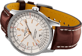 Buy Shop Breitling Navitimer 1 Automatic 41mm White Dial Brown Leather Strap Mens Watch - A17326211G1P1 USA Online