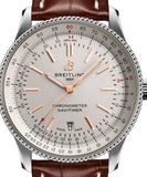 Buy Shop Breitling Navitimer 1 Automatic 41mm White Dial Brown Leather Strap Mens Watch - A17326211G1P1 USA Online