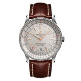 Buy Shop Breitling Navitimer 1 Automatic 41mm White Dial Brown Leather Strap Mens Watch - A17326211G1P1 USA Online