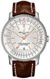 Buy Shop Breitling Navitimer 1 Automatic 41mm White Dial Brown Leather Strap Mens Watch - A17326211G1P1 USA Online