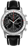Buy Shop Breitling Navitimer 1 Chronograph 41mm Automatic Black Dial Black Leather Strap Mens Watch - A13324121B1P1 USA Online