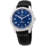 Buy Shop Breitling Navitimer 8 Automatic 41mm Blue Dial Black Leather Strap Mens Watch - A1731410 USA Online