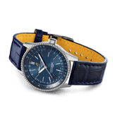 Buy Shop Breitling Navitimer Automatic 35 Blue Dial Blue Leather Strap Watch for Men - A17395161C1P1 USA Online