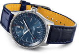 Buy Shop Breitling Navitimer Automatic 35 Blue Dial Blue Leather Strap Watch for Men - A17395161C1P1 USA Online