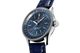 Buy Shop Breitling Navitimer Automatic 35 Blue Dial Blue Leather Strap Watch for Men - A17395161C1P1 USA Online