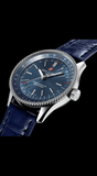 Buy Shop Breitling Navitimer Automatic 35 Blue Dial Blue Leather Strap Watch for Men - A17395161C1P1 USA Online