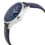 Buy Shop Breitling Navitimer Automatic 35 Blue Dial Blue Leather Strap Watch for Men - A17395161C1P1 USA Online