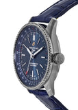 Buy Shop Breitling Navitimer Automatic 35 Blue Dial Blue Leather Strap Watch for Men - A17395161C1P1 USA Online