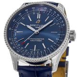 Buy Shop Breitling Navitimer Automatic 35 Blue Dial Blue Leather Strap Watch for Men - A17395161C1P1 USA Online