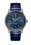 Buy Shop Breitling Navitimer Automatic 35 Blue Dial Blue Leather Strap Watch for Men - A17395161C1P1 USA Online