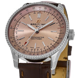 Buy Shop Breitling Navitimer Automatic 35 Brown Dial Brown Leather Strap Watch for Men - A17395201K1P1 USA Online