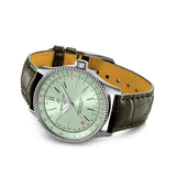Buy Shop Breitling Navitimer Automatic 35 Green Dial Green Leather Strap Watch for Women - A17395361L1P1 USA Online