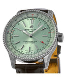 Buy Shop Breitling Navitimer Automatic 35 Green Dial Green Leather Strap Watch for Women - A17395361L1P1 USA Online