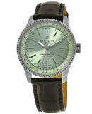 Buy Shop Breitling Navitimer Automatic 35 Green Dial Green Leather Strap Watch for Women - A17395361L1P1 USA Online