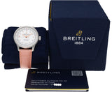 Buy Shop Breitling Navitimer Automatic 35 Mother of Pearl Dial Pink Leather Strap Watch for Women - A17395211A1P3 USA Online