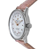 Buy Shop Breitling Navitimer Automatic 35 Mother of Pearl Dial Pink Leather Strap Watch for Women - A17395211A1P3 USA Online
