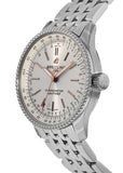 Buy Shop Breitling Navitimer Automatic 35 White Dial Silver Steel Strap Watch for Men - A17395F41G1A1 USA Online