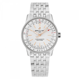 Buy Shop Breitling Navitimer Automatic 35 White Dial Silver Steel Strap Watch for Men - A17395F41G1A1 USA Online