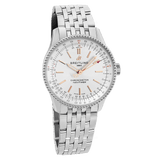 Buy Shop Breitling Navitimer Automatic 35 White Dial Silver Steel Strap Watch for Men - A17395F41G1A1 USA Online