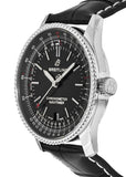 Buy Shop Breitling Navitimer Automatic 38mm Black Dial Black Leather Strap Mens Watch - A17325241B1P1 USA Online