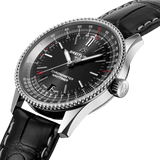 Buy Shop Breitling Navitimer Automatic 38mm Black Dial Black Leather Strap Mens Watch - A17325241B1P1 USA Online