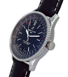 Buy Shop Breitling Navitimer Automatic 38mm Black Dial Black Leather Strap Mens Watch - A17325241B1P1 USA Online