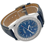 Buy Shop Breitling Navitimer Automatic 38mm Blue Dial Blue Leather Strap Mens Watch - A17325211C1P1 USA Online