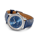 Buy Shop Breitling Navitimer Automatic 38mm Blue Dial Blue Leather Strap Mens Watch - A17325211C1P1 USA Online