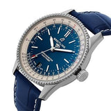 Buy Shop Breitling Navitimer Automatic 38mm Blue Dial Blue Leather Strap Mens Watch - A17325211C1P1 USA Online