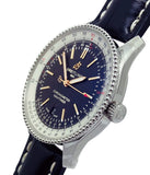 Buy Shop Breitling Navitimer Automatic 38mm Blue Dial Blue Leather Strap Mens Watch - A17325211C1P1 USA Online