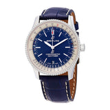 Buy Shop Breitling Navitimer Automatic 38mm Blue Dial Blue Leather Strap Mens Watch - A17325211C1P1 USA Online