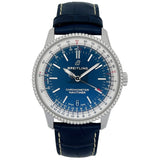 Buy Shop Breitling Navitimer Automatic 38mm Blue Dial Blue Leather Strap Mens Watch - A17325211C1P1 USA Online