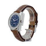 Buy Shop Breitling Navitimer Automatic 38mm Blue Dial Brown Leather Strap Mens Watch - A17325211C1P2 USA Online