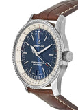 Buy Shop Breitling Navitimer Automatic 38mm Blue Dial Brown Leather Strap Mens Watch - A17325211C1P2 USA Online