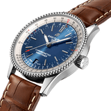 Buy Shop Breitling Navitimer Automatic 38mm Blue Dial Brown Leather Strap Mens Watch - A17325211C1P2 USA Online