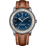 Buy Shop Breitling Navitimer Automatic 38mm Blue Dial Brown Leather Strap Mens Watch - A17325211C1P2 USA Online