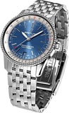 Buy Shop Breitling Navitimer Automatic 38mm Stainless Steel Blue Dial Mens Watch - A17325211C1A1 USA Online