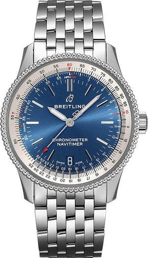 Buy Shop Breitling Navitimer Automatic 38mm Stainless Steel Blue Dial Mens Watch - A17325211C1A1 USA Online