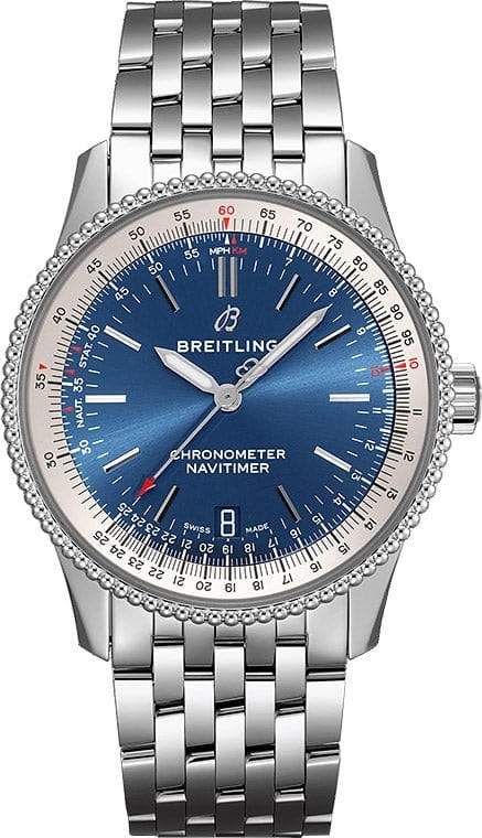 Buy Shop Breitling Navitimer Automatic 38mm Stainless Steel Blue Dial Mens Watch - A17325211C1A1 USA Online