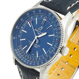 Buy Shop Breitling Navitimer Automatic 41 Blue Dial Blue Leather Strap Watch for Men - A17326161C1P3 USA Online