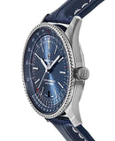 Buy Shop Breitling Navitimer Automatic 41 Blue Dial Blue Leather Strap Watch for Men - A17326161C1P3 USA Online