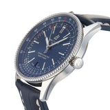 Buy Shop Breitling Navitimer Automatic 41 Blue Dial Blue Leather Strap Watch for Men - A17326161C1P3 USA Online
