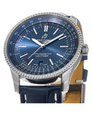 Buy Shop Breitling Navitimer Automatic 41 Blue Dial Blue Leather Strap Watch for Men - A17326161C1P3 USA Online