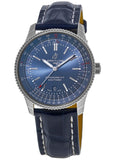 Buy Shop Breitling Navitimer Automatic 41 Blue Dial Blue Leather Strap Watch for Men - A17326161C1P3 USA Online