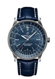 Buy Shop Breitling Navitimer Automatic 41 Blue Dial Blue Leather Strap Watch for Men - A17326161C1P3 USA Online
