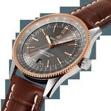 Buy Shop Breitling Navitimer Automatic 41 Grey Dial Brown Leather Strap Watch for Men - U17326121M1P1 USA Online