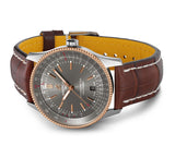 Buy Shop Breitling Navitimer Automatic 41 Grey Dial Brown Leather Strap Watch for Men - U17326121M1P1 USA Online