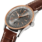 Buy Shop Breitling Navitimer Automatic 41 Grey Dial Brown Leather Strap Watch for Men - U17326121M1P1 USA Online