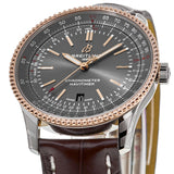 Buy Shop Breitling Navitimer Automatic 41 Grey Dial Brown Leather Strap Watch for Men - U17326121M1P1 USA Online